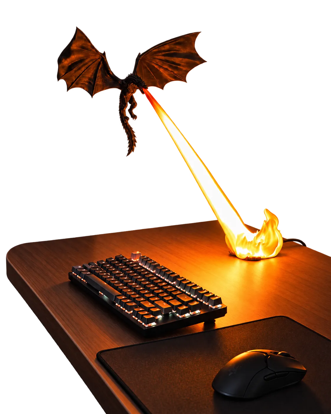 Dragon Lamp gaming setup